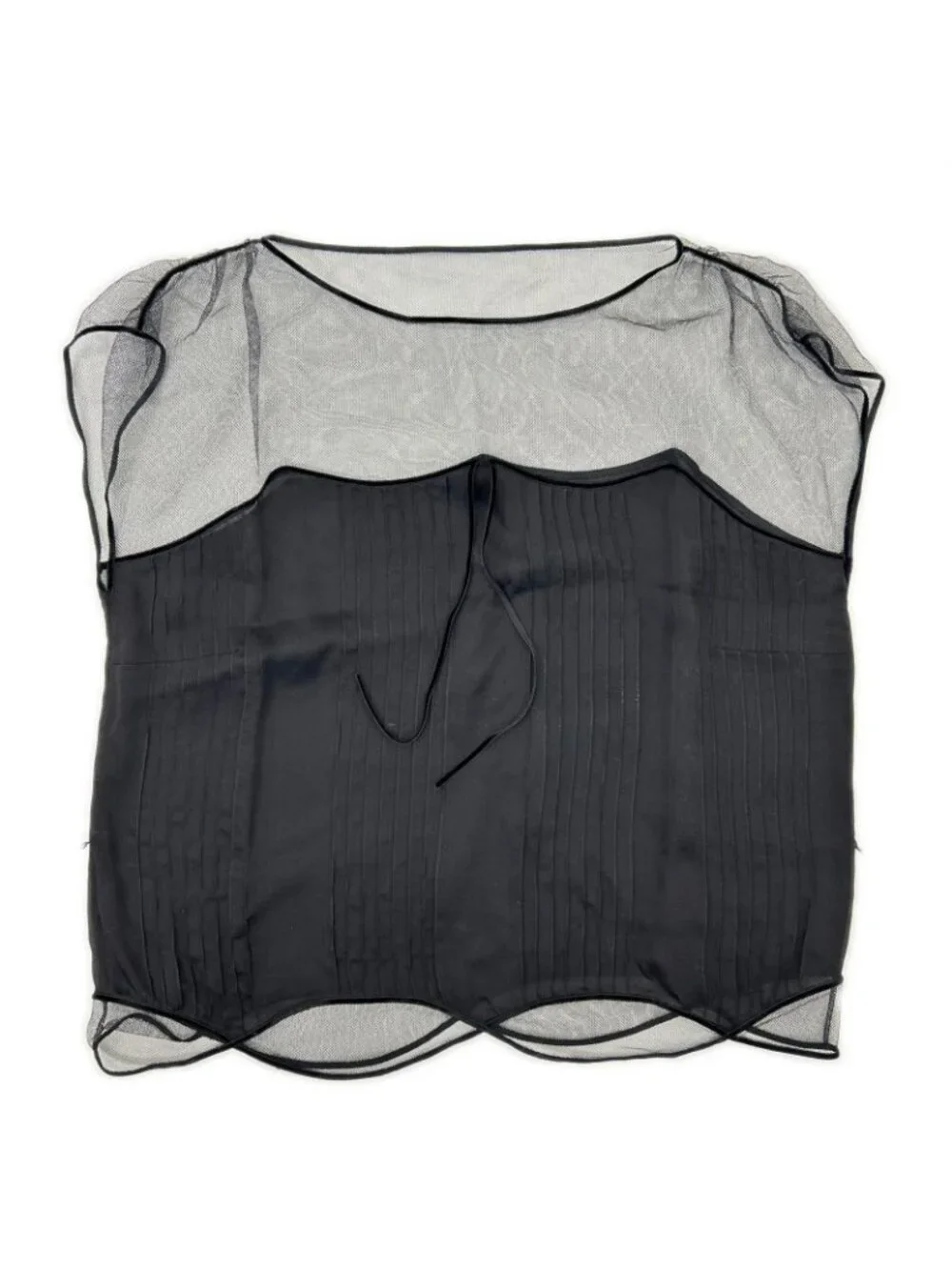 Louis Vuitton Black Shear Cut Replacement Blouse with